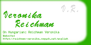 veronika reichman business card